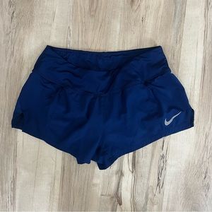Nike Athletic Shorts, Navy, Running, Drawstring, Gym, Dri-Fit, Small